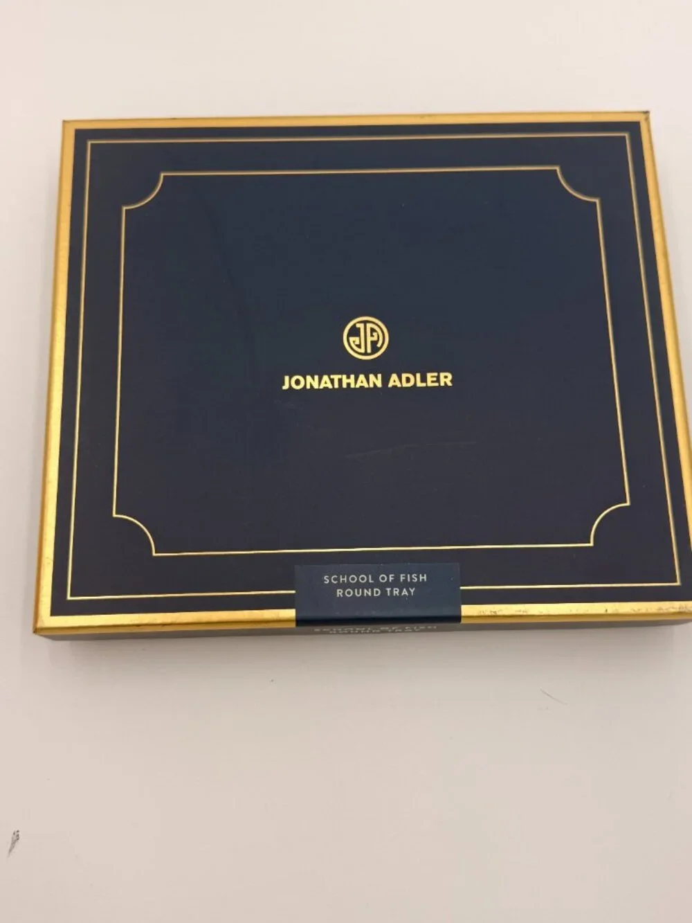 Jonathan Adler School of Fish Round Designer Tray NWT Rare colors